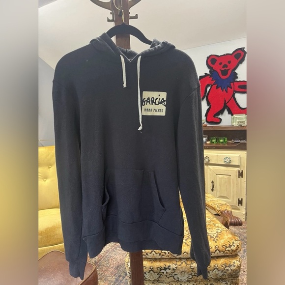 Grateful Dead Black Hoodie with Patch - Picture 1 of 5